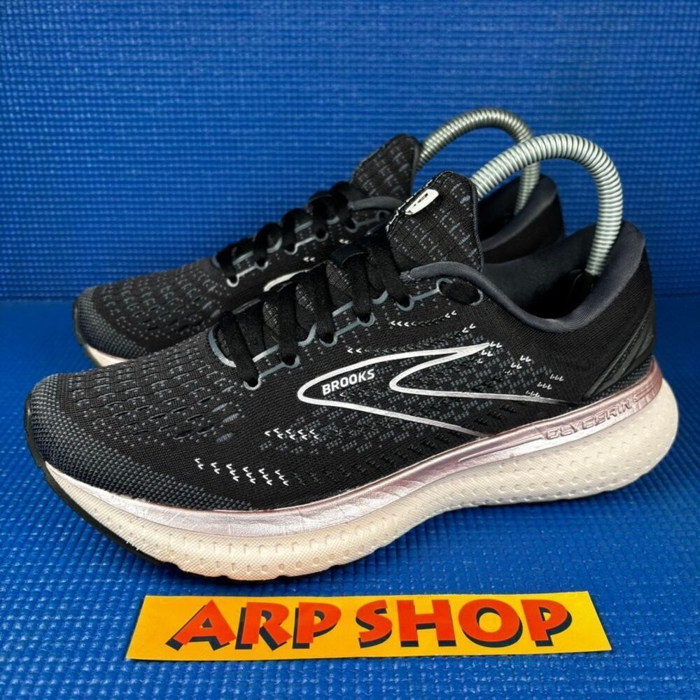 Brooks Glycerin 19 Women`S Size 7.5 Black Pink Running Shoes 1203431b074